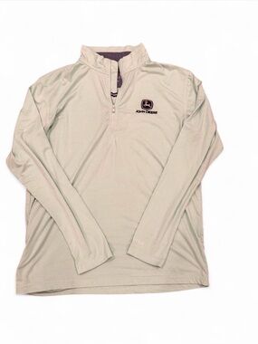 John Deere Mint Green Pullover with Embroidered Logo
